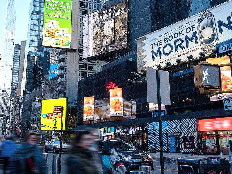 국내 브랜드 미국 옥외광고