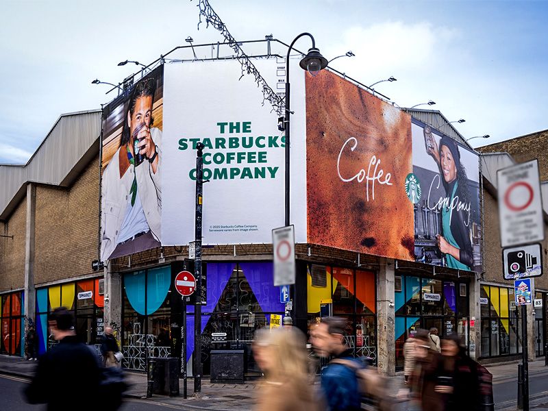 2025 영국의 트렌디한 지면 광고 매체